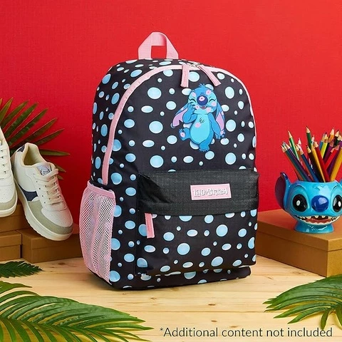 ergonominen koulureppu Stich kuviolla
