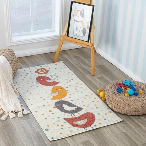 Livabliss lasteenhuoneen matto Linnut eri kokoa (80 x 150 cm)