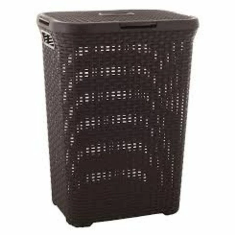 Likapyykkikori Ruskea Rattan 55L