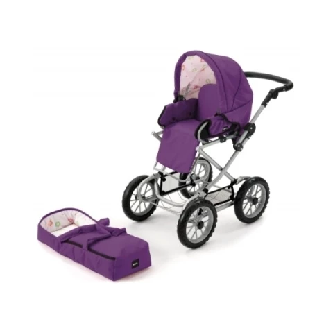 Brio Combi doll carriage, plum