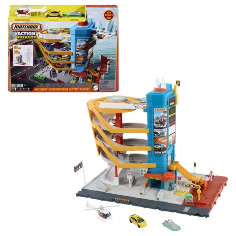 Matchbox parkkitalo Action Drivers Transportation Hub 