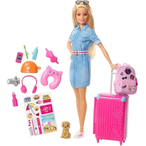  Barbie traveler playset