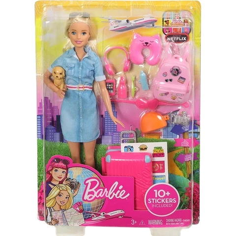  Barbie traveler playset