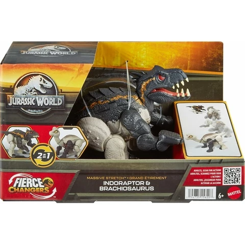 Mattel Jurassic World Transformers Figure Fierce Changer Solid Stretch Indoraptor and Brachiosaurus online at the best price Urheiluperhe