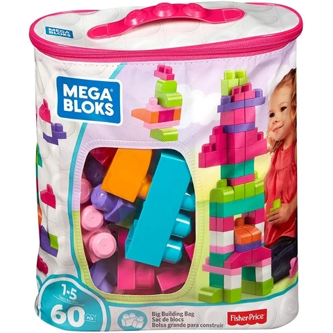 Mega Bloks blocks 60 pcs pink