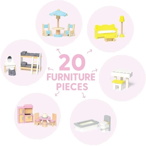 Milliard dollhouse with furniture