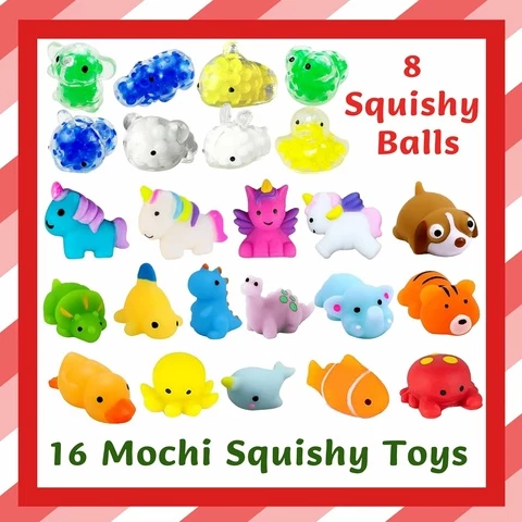 Mochi Squishy Eläimiä Joulukalenteri