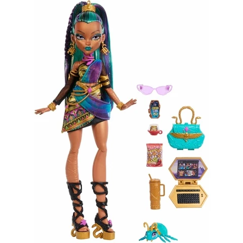 Monster High Nefera De Nile nukke koko asussaan