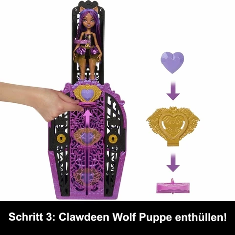 Monster High Skulltimate Secrets Clawdeen -muotinukke