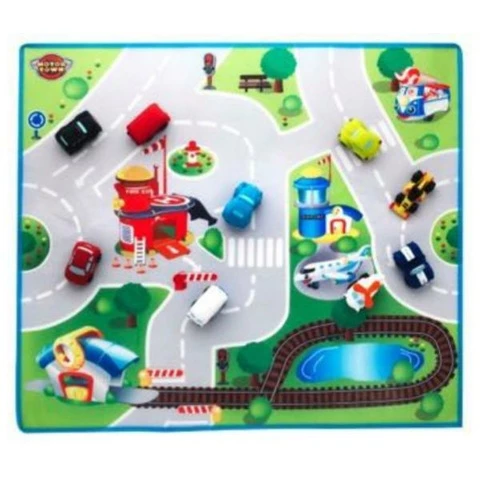 Motortown traffic mat &amp; car, various