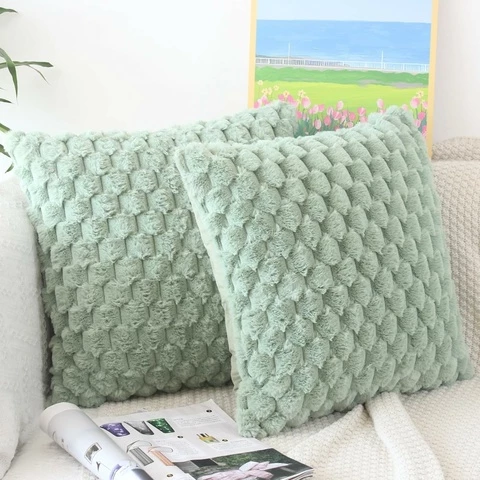 NIULAA koristetyynynpäälliset setti 2 kpl Sage Green eri kokoa (45x45)