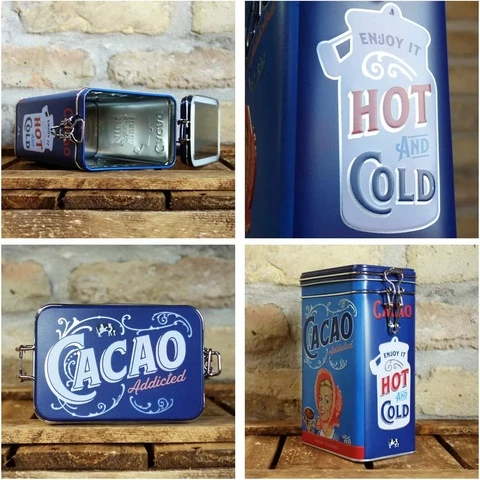 Nostalgic Art Cacao Addicted storage jar with clip