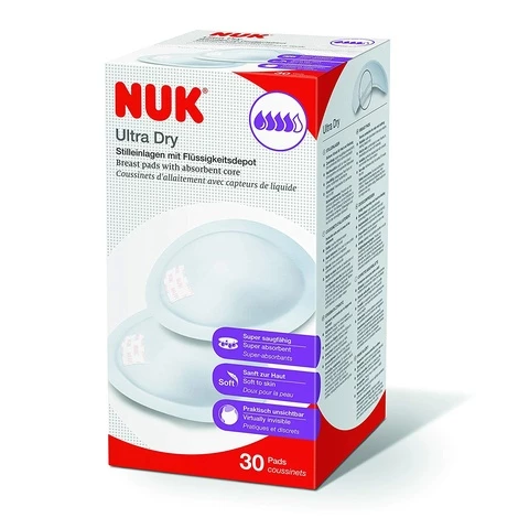 NUK Ultra Dry Liivinsuoja kertakäytäyttöinen 30 kpl