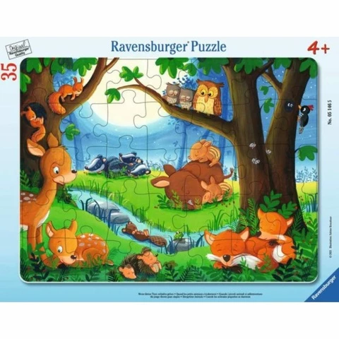  Ravensburger 35 burning frame sleeping animals Puzzle