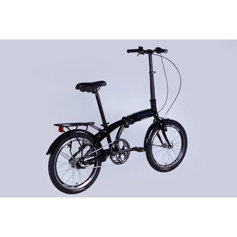 ONYX 20" 8-v taittopyörä musta (Musta, 20")