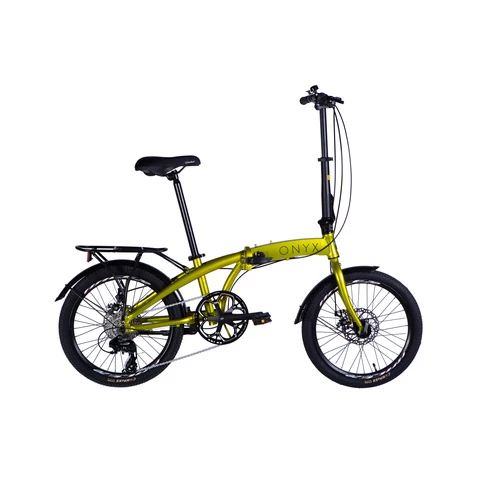 ONYX 20" taittopyörä sinapin väri sivuprofiili
