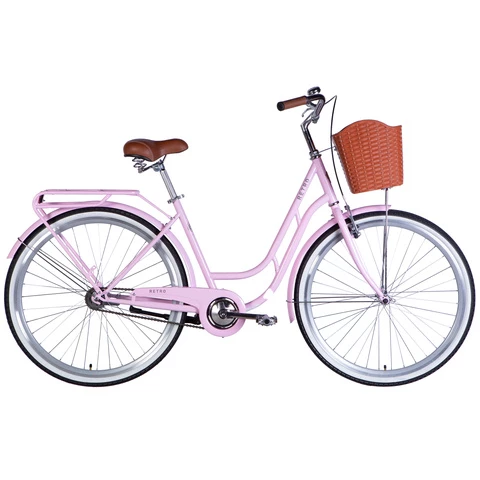 Dorozhnik RETRO kaupunkipyörä 28" 1-v pinkki (Pinkki, 28")