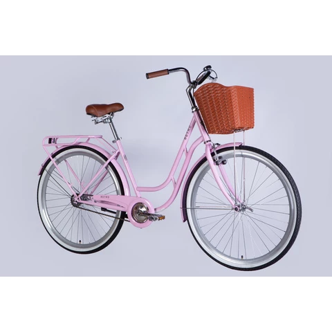 Dorozhnik RETRO kaupunkipyörä 28" 1-v pinkki (Pinkki, 28")