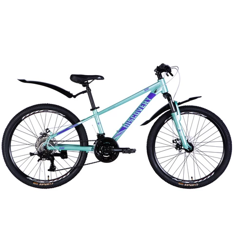 Discovery QUBE maastopyörä 24" 21-v vaalean turkoosi (Turkoosi, 24'')