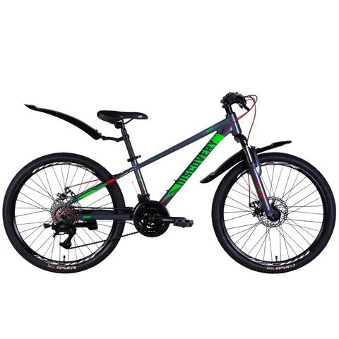 Discovery QUBE maastopyörä 24" 24-v harmaa (Harmaa, 24'')