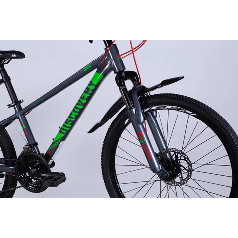 Discovery QUBE maastopyörä 24" 24-v harmaa (Harmaa, 24'')