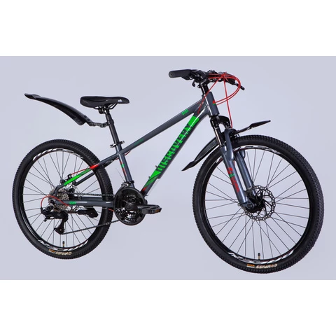 Discovery QUBE maastopyörä 24" 24-v harmaa (Harmaa, 24'')