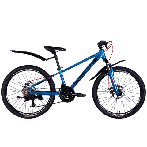 Discovery QUBE maastopyörä 24" 24-v sininen (Sininen, 24'')