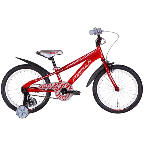 Formula SLIM lasten polkupyörä 18" punainen-hopea (Punainen-hopea, 18")