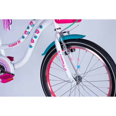 Formula FLOWER PREMIUM lasten polkupyörä 20" valkoinen (Valkoinen, 20")