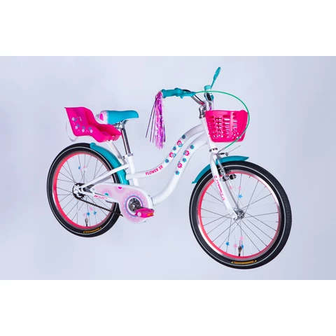 Formula FLOWER PREMIUM lasten polkupyörä 20" valkoinen (Valkoinen, 20")