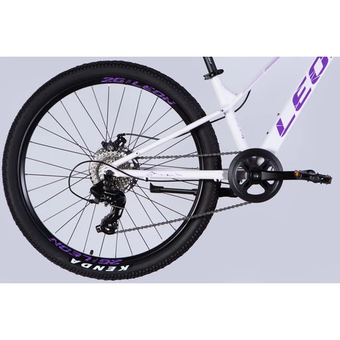 SHIMANO-vaihteisto ja takavaihtaja Leon-maastopyörässä
