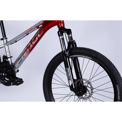 Formula SPACE PHAETON 24" 21-v maastopyörä hopea-punainen (Hopea-punainen, 24'')