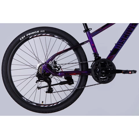 maastopyörän takapyörä Discovery TREK 21-v, väri- violetti