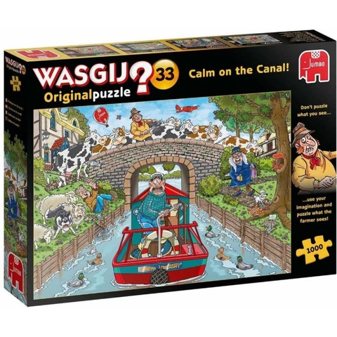 Jumbo Puzzle 1000 burns Wasgij 33 calm on the canal