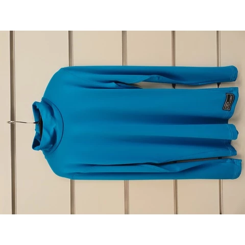 Piruetti children long-sleeved basic polo shirt turquoise