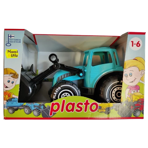 Plasto bucket tractor turquoise