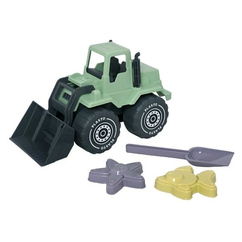 Plasto sand toy set Front loader set I'm Green 4-piece