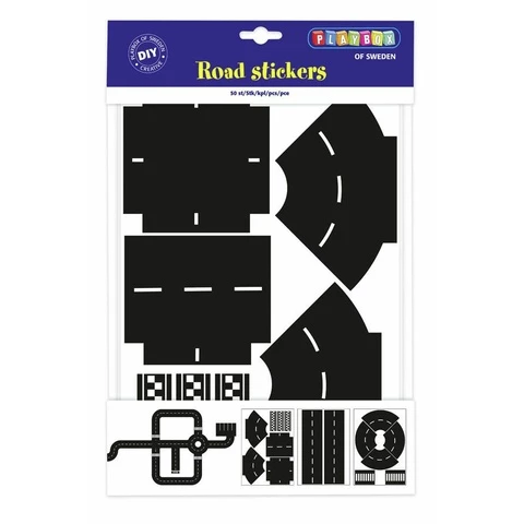 Play box black road tape package 50 pieces