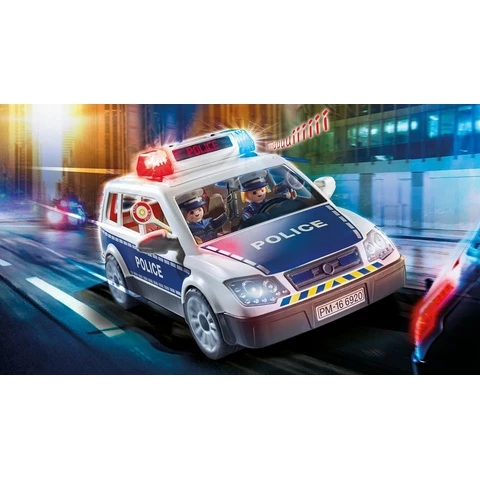 Playmobil 6873 City Action Poliisiauto valolla