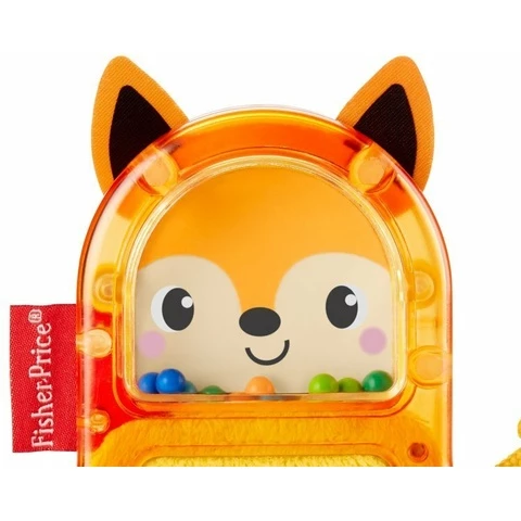 Fisher price orange fox toy on wheels