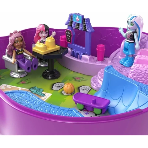 Polly Pocket Monster High leikkisetti sis. 3 pikku nukkea