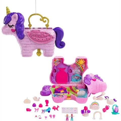 Polly Pocket Unicorn Party leikkisetti ja yllätykset