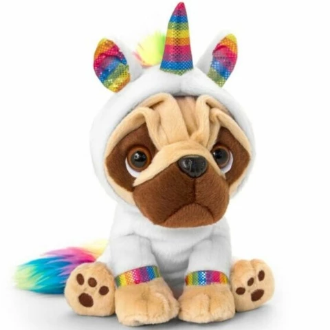  Dog Plush Pugsley 14 cm, unicorn costume
