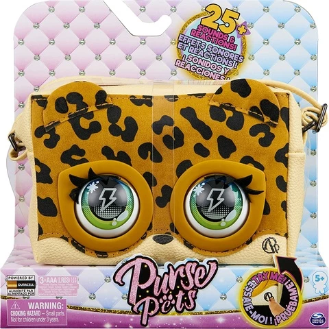 Purse Pets Leopard interactive bag