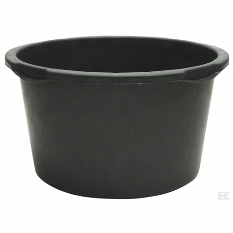 Mortar pot round 90 L black