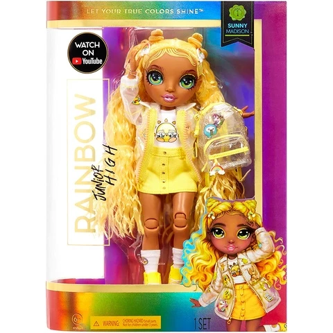 Rainbow High Junior High Fashion Doll, Sunny Madison