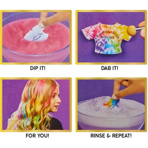 Rainbow High Watercolour & Create DIY Muotinukke Housuasu