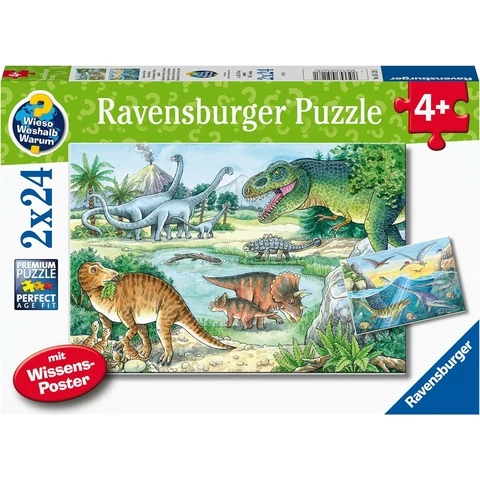 Ravensburger palapeli Dinosaurukset ja niiden elinympäristöt