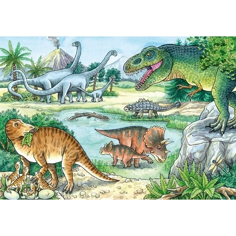 Ravensburger palapeli Dinosaurukset ja niiden elinympäristöt