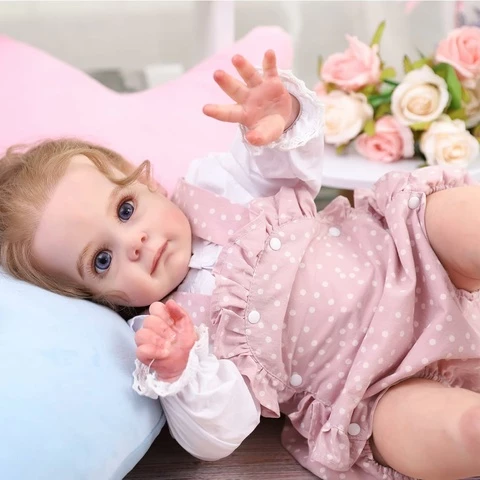 Reborn nukke taapero Minka kesäpuvulla